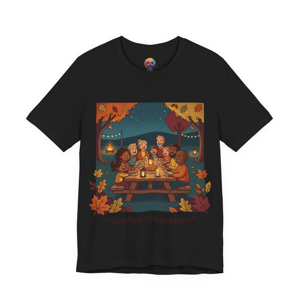 Gather Together T‑Shirt — Cozy Autumn Family Dinner Tee