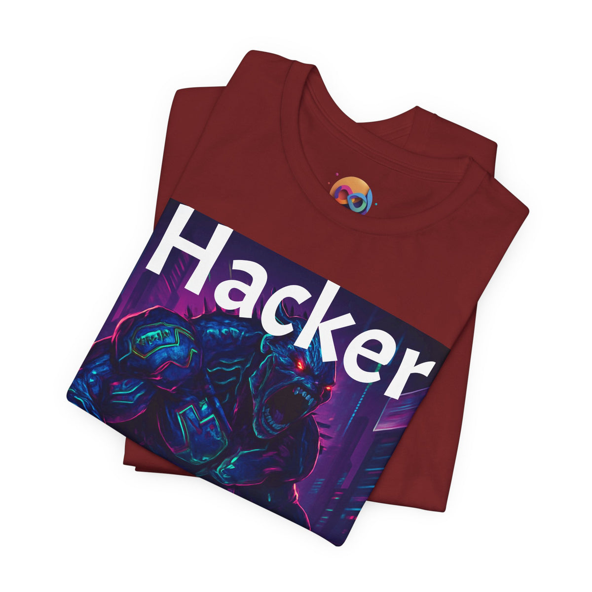 HACKER— '06/28/1971' Graphic tee. Dark Creature Illustration