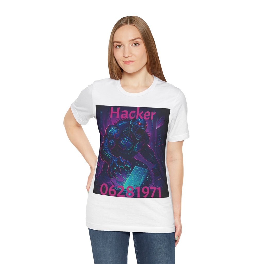 Monster Graphic Tee — '06/28/1971.' Dark Creature Illustration