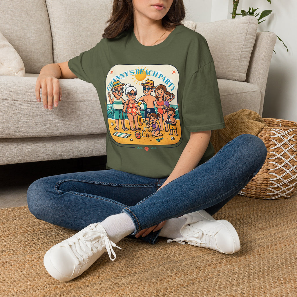 GRANNY’S  Party T-Shirt | Family Beach Cartoon Design